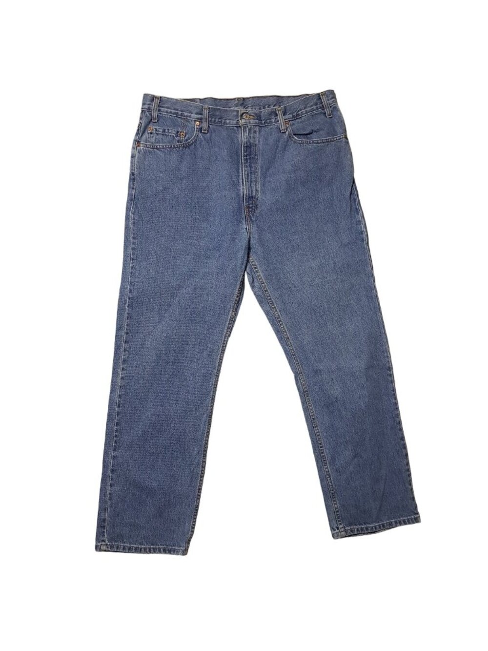 Levis 505 Mens 40x30 Jeans Blue Medium Wash Zip Fly Regular Fit Straight Leg